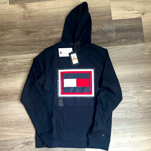 NWT Tommy Hilfiger Sweater with Hoodie - Picture 1 of 3